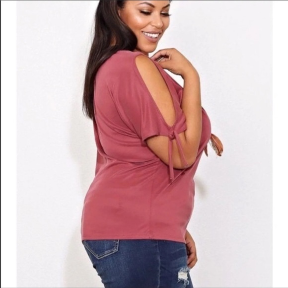 Split sleeve top NWOT - Picture 3 of 3